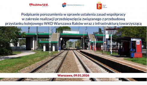 Kolejny krok w przebudowie przystanku kolejowego WKD Warszawa Raków