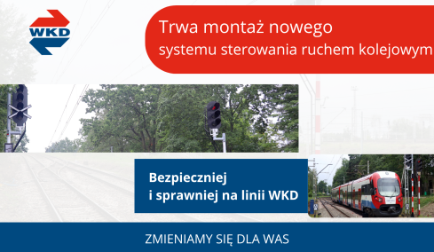 Bezpieczniej i sprawniej na linii WKD – trwa montaż nowego systemu sterowania ruchem kolejowym