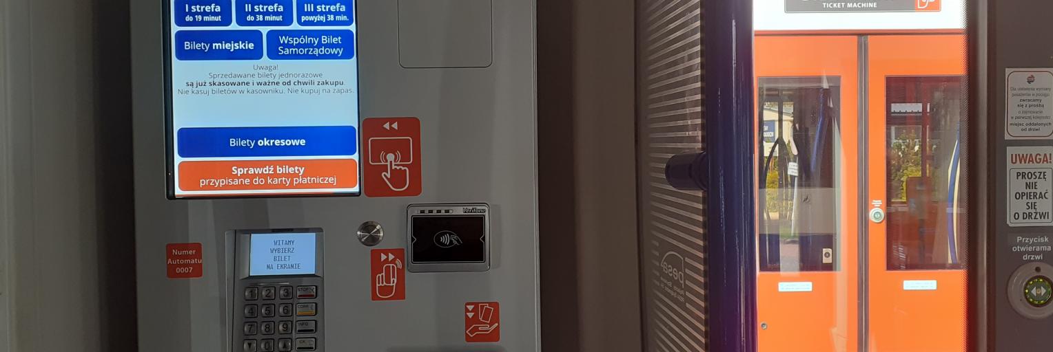 Mobilny biletomat w pociągu WKD