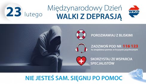 23 lutego obchodzimy Międzynarodowy Dzień Walki z Depresją 