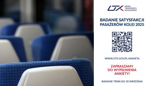 Urząd Transportu Kolejowego przeprowadza badanie satysfakcji pasażerów kolei 2025
