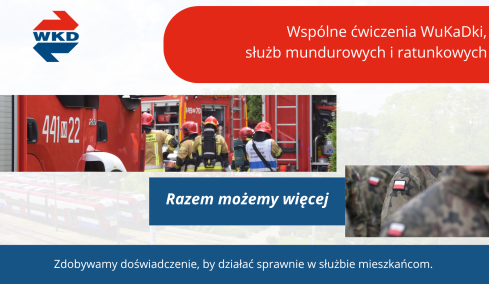 Wspólne ćwiczenia WuKaDki, służb mundurowych i ratunkowych